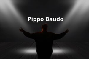 palco che illumina un uomo anonimo