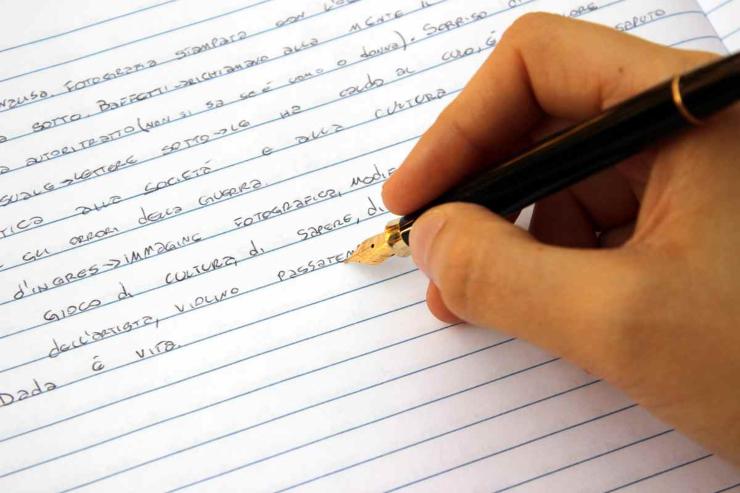 Scrivere su un foglio