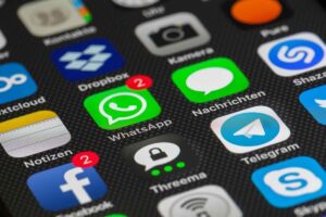 Schermata smartphone con icone