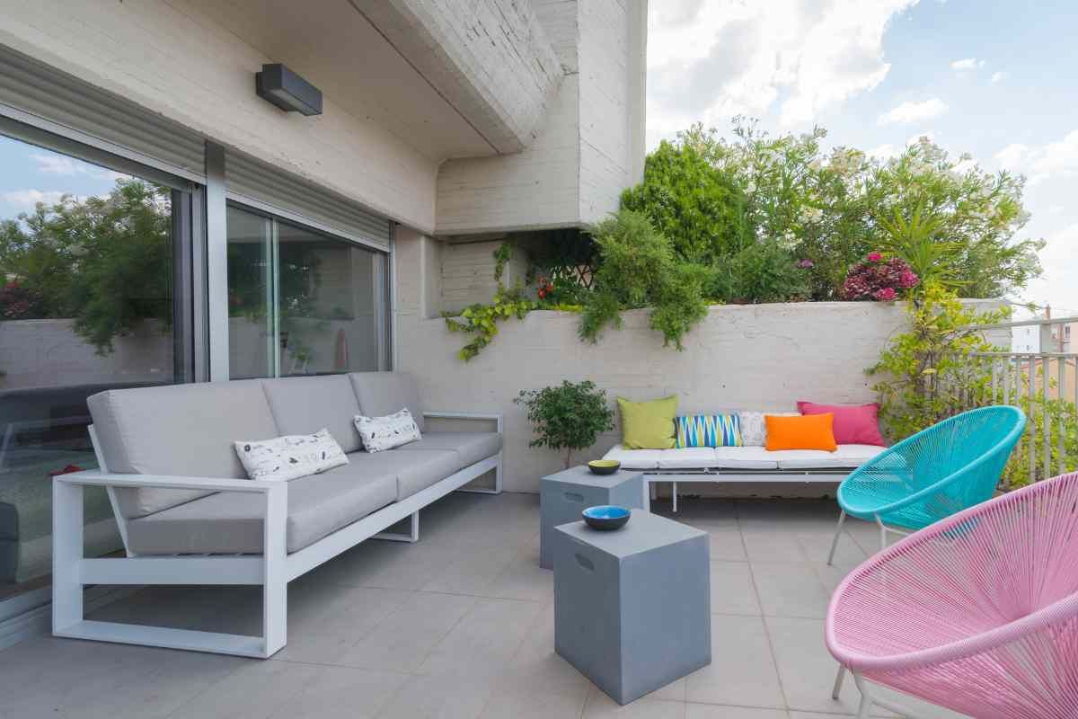 Terrazzo arredato