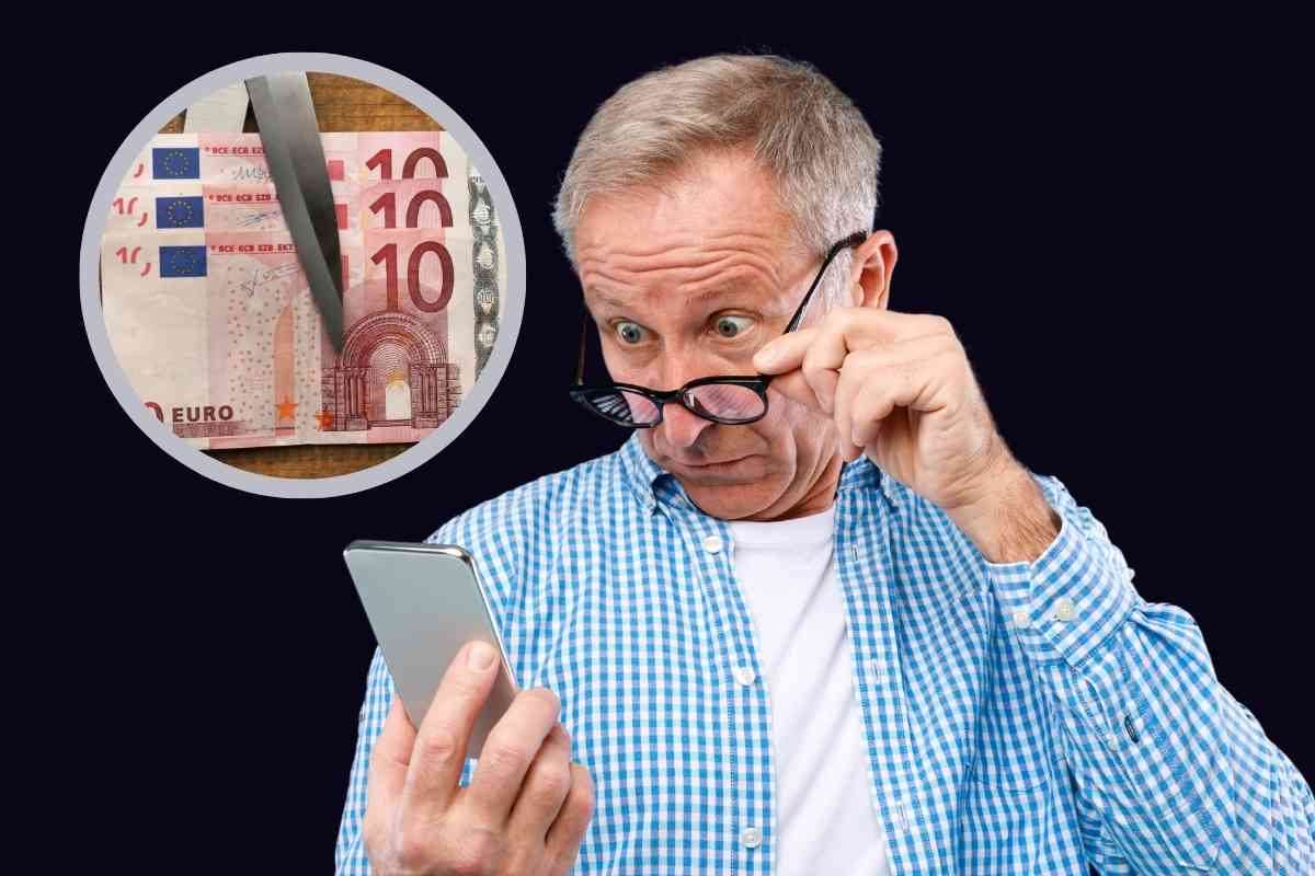 Uomo perplesso e soldi