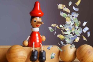 Pinocchio e soldi