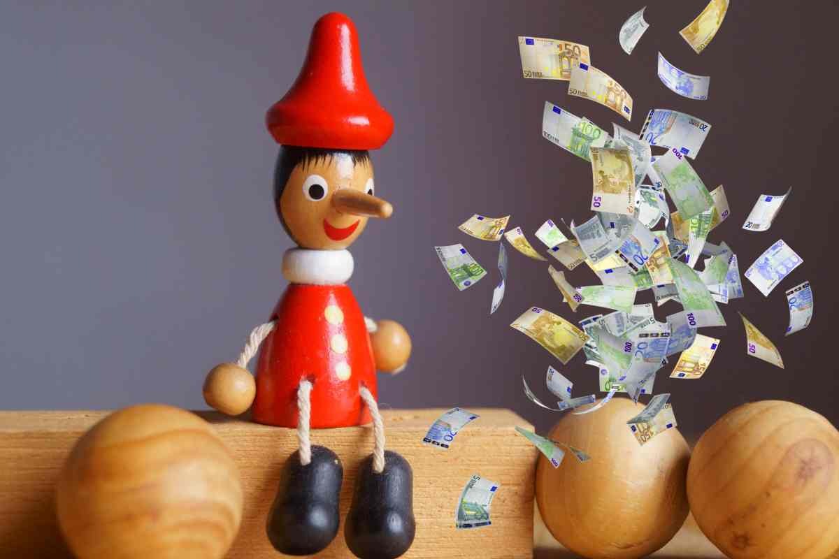 Pinocchio e soldi