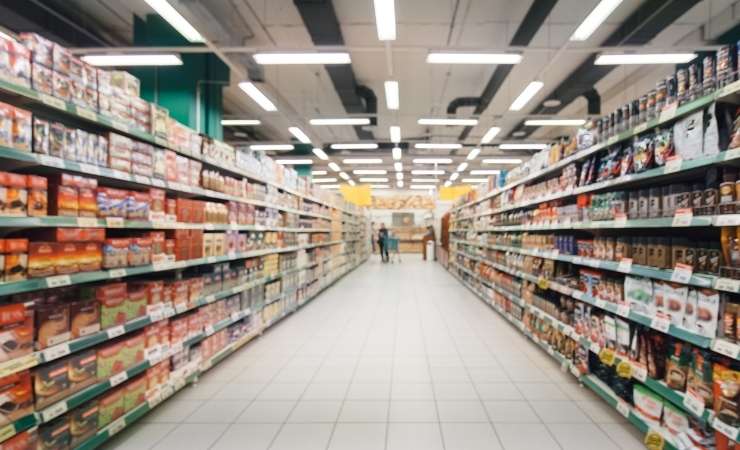 Supermercato scaffali