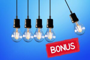 luce e la scritta bonus