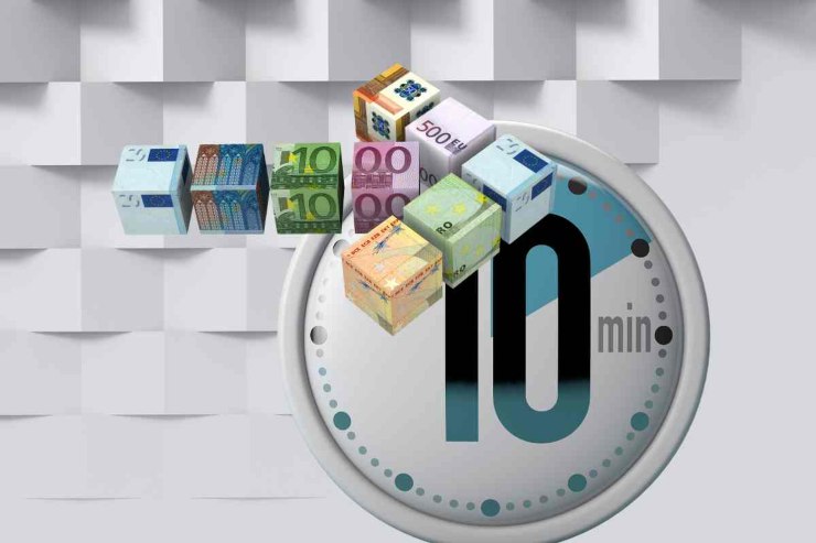 Freccia di euro e dieci secondi