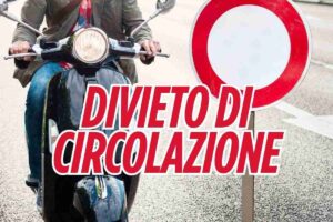 Divieto di circolazione per moto e scooter in arrivo