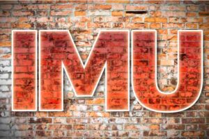 IMU scritta muro