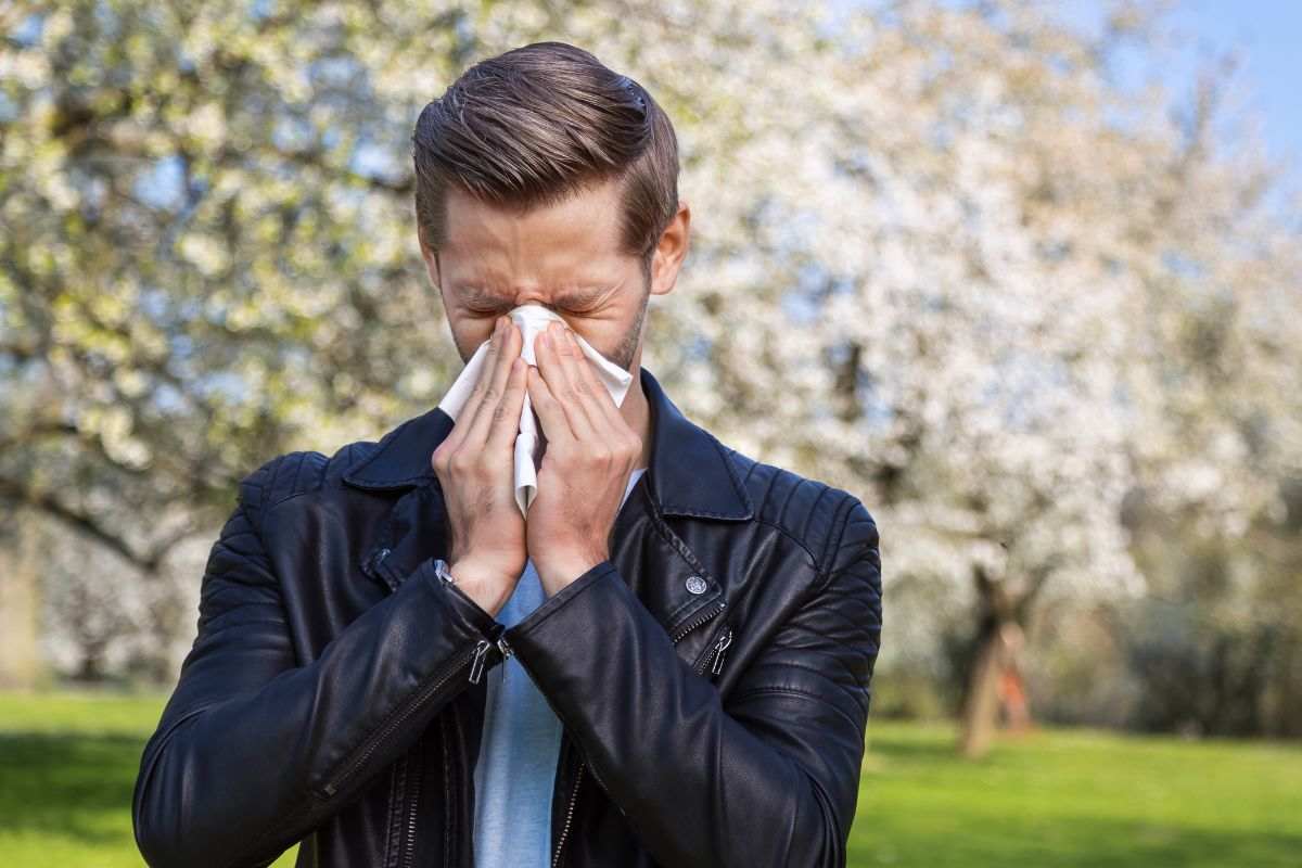 una persona allergica