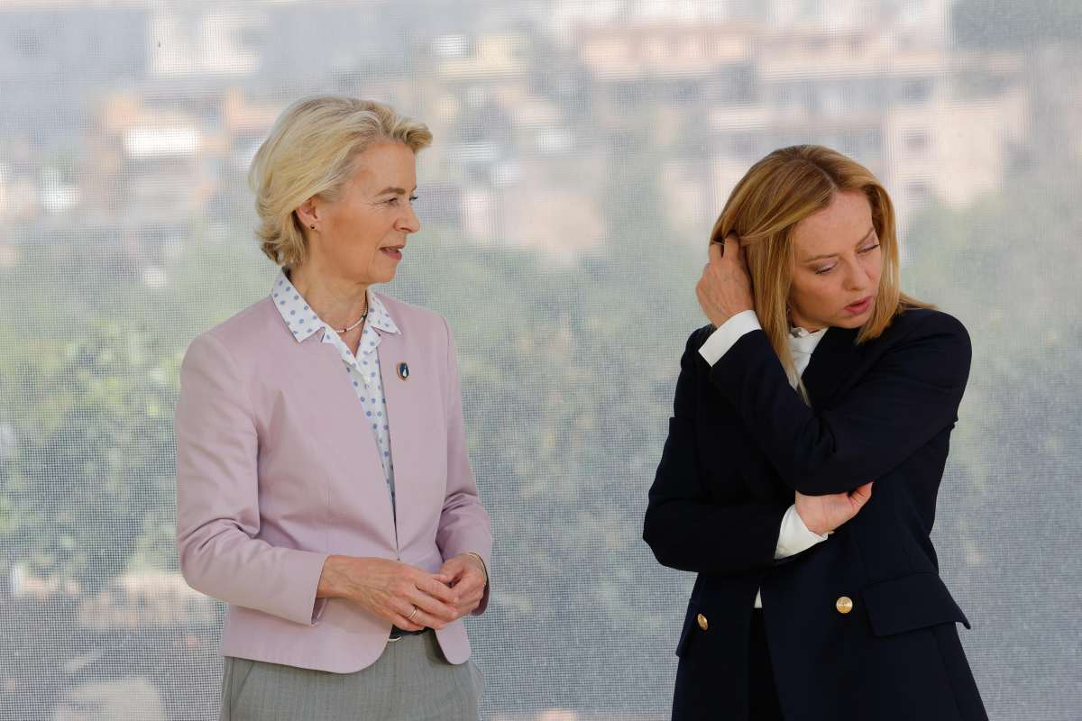 giorgia meloni e la presidente UE ursula von der leyen