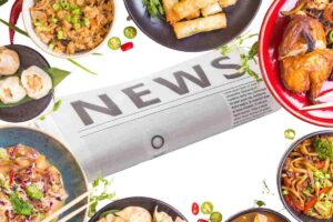Giornale e cibo