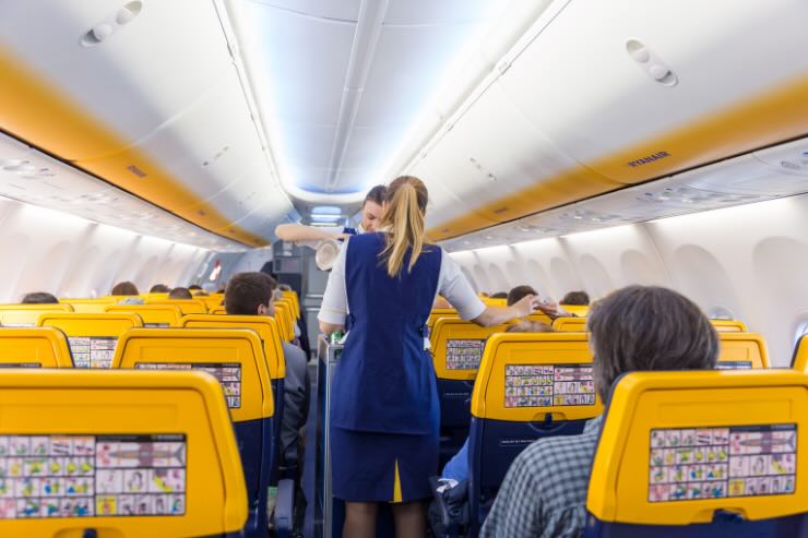 cabina aereo Ryanair