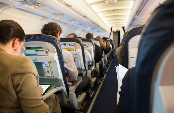 passeggeri di un aereo